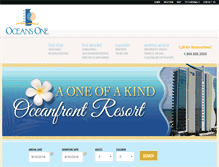 Tablet Screenshot of oceansoneresort.com